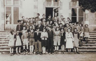A photograph of the children from "The Children of Chabannes" from a journal used for the film. A photograph of the children from "The Children of Chabannes" from a journal used for the film.