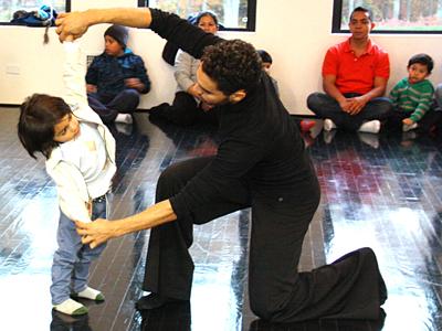 Last week at the Watermill Center, Franco Chaves, a 3-year-old student at Bridgehampton Head Start, participated in a dance workshop as his classmates and their parents looked on.