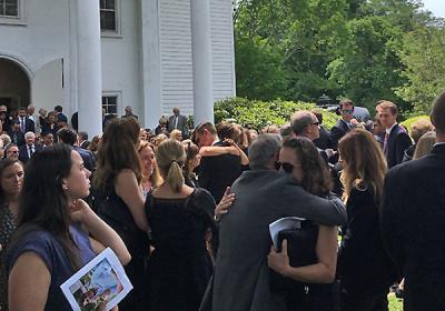 A funeral for Ben Krupinski, an East Hampton builder and philanthropist, his wife, Bonnie, and their grandson, William Maerov, was held Friday at the East Hampton Presbyterian Church. They died on June 2 in a plane crash in which Jon Dollard, a pilot who worked for Mr. Krupinski, also was killed.