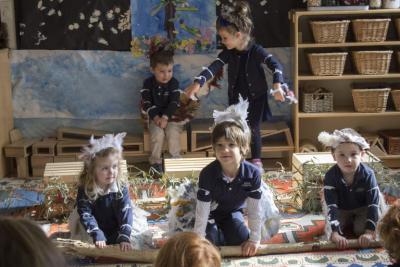 Nursery students on the Bridgehampton Ross School campus performed an adaptation of a children's book earlier this year.