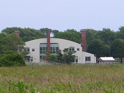 A portion of the director Steven Spielberg’s Georgica Pond-front property, where a garage has come under officials' scrutiny in East Hampton Village. A portion of the director Steven Spielberg’s Georgica Pond-front property, where a garage has come under officials' scrutiny in East Hampton Village.