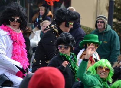 A group of rocking Elvises was among those taking part in the 2013 Montauk Friends of Erin St. Patrick's Day parade. A group of rocking Elvises was among those taking part in the 2013 Montauk Friends of Erin St. Patrick's Day parade.