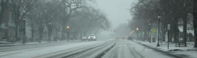 East Hampton's Main Street, Thursday morning