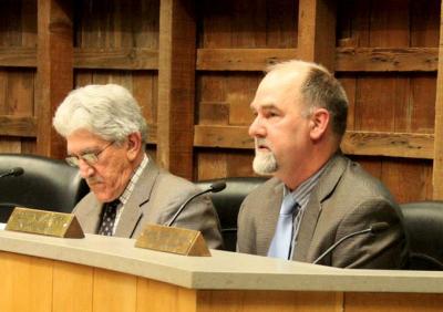 Peter Van Scoyoc, right, will run for town supervisor in November. Larry Cantwell, left, will not seek re-election. Peter Van Scoyoc, right, will run for town supervisor in November. Larry Cantwell, left, will not seek re-election.