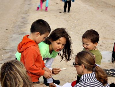 Danielle Rodriguez, from Holbrook, brought her three children, Giovanni, 6, Marianna, 8, and Evan, 4, to Northwest Creek in East Hampton earlier this month for a survival-skills course. Danielle Rodriguez, from Holbrook, brought her three children, Giovanni, 6, Marianna, 8, and Evan, 4, to Northwest Creek in East Hampton earlier this month for a survival-skills course.