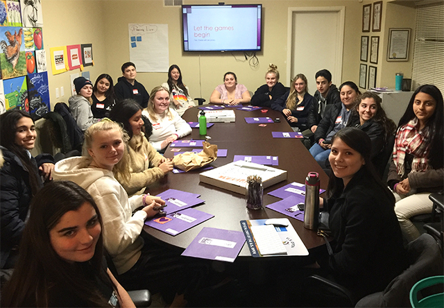 Members of the winter 2019 Teen Leadership Project, sponsored by the Retreat, will help lead a workshop tonight at the East Hampton Library that includes exercises like Choose Your Own Ending, which asks attendees to imagine different scenarios that can head off teen dating violence.