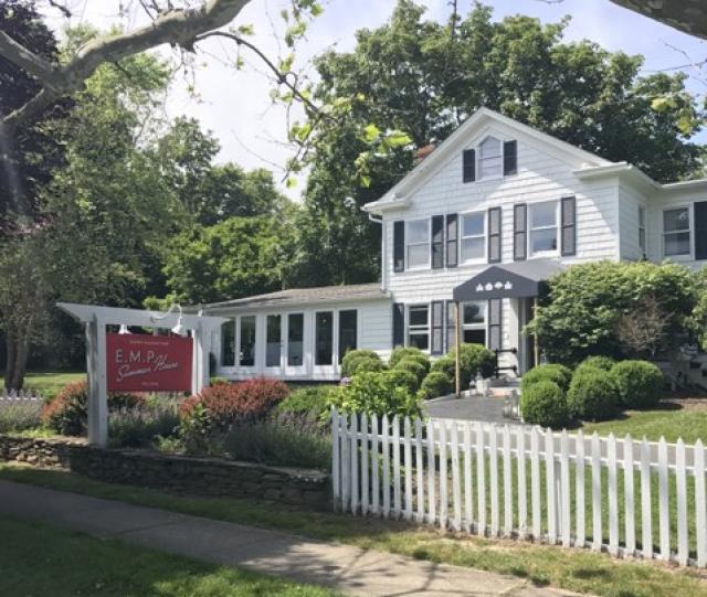 The exterior of EMP Summer House on Pantigo Road and Spring Close Highway in East Hampton