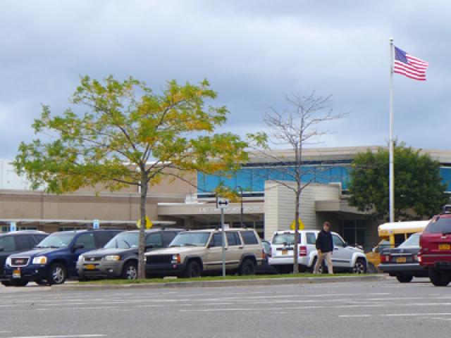 East Hampton High School, where college-bound students thinking about early decision applications have only a few days left to make choices.