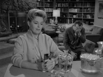 Patricia Donahue and James Daly in a scene from “A Stop at Willoughby,” a 1960 “Twilight Zone” episode about the pressures of workplace harassment. Patricia Donahue and James Daly in a scene from “A Stop at Willoughby,” a 1960 “Twilight Zone” episode about the pressures of workplace harassment.