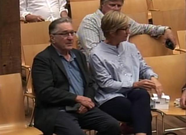 Robert De Niro appeared at a Sept. 26 public hearing before the East Hampton Town Zoning Board of Appeals.