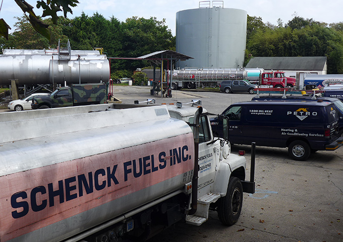 Petro vans could already been seen in the former Schenck Fuels parking lot on Tuesday.