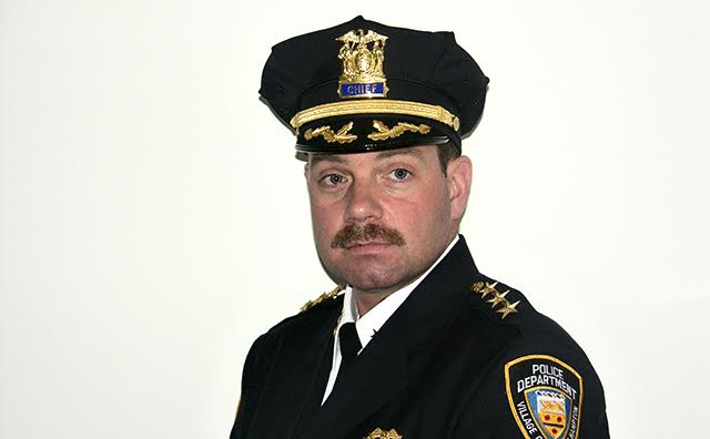 In East Hampton Village, Chief Gerard Larsen oversees 25 officers, 17 dispatchers, and about 20 seasonal traffic control officers.