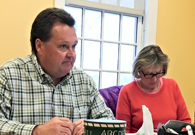 David E. Eagan, seen here in 2015 as a member of the Wainscott School Board, cannot practice law for two years after tax troubles.