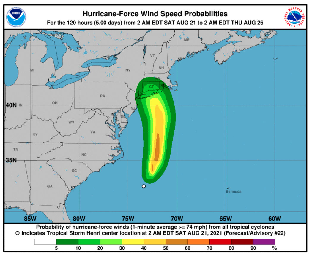 Henri Expected to Be at Hurricane Strength as It Approaches Long Island ...