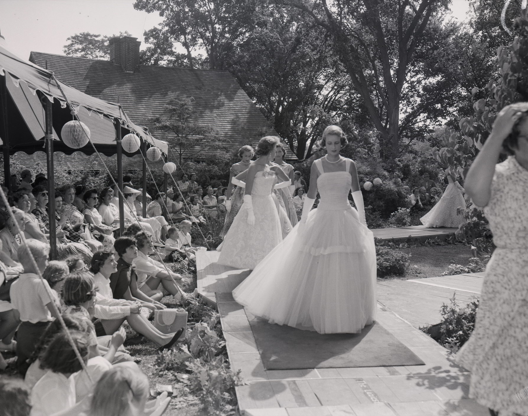 A fantastic fashion show, early 1960s, at the L.V.I.S. Fair. Courtesy East Hampton Historical Society