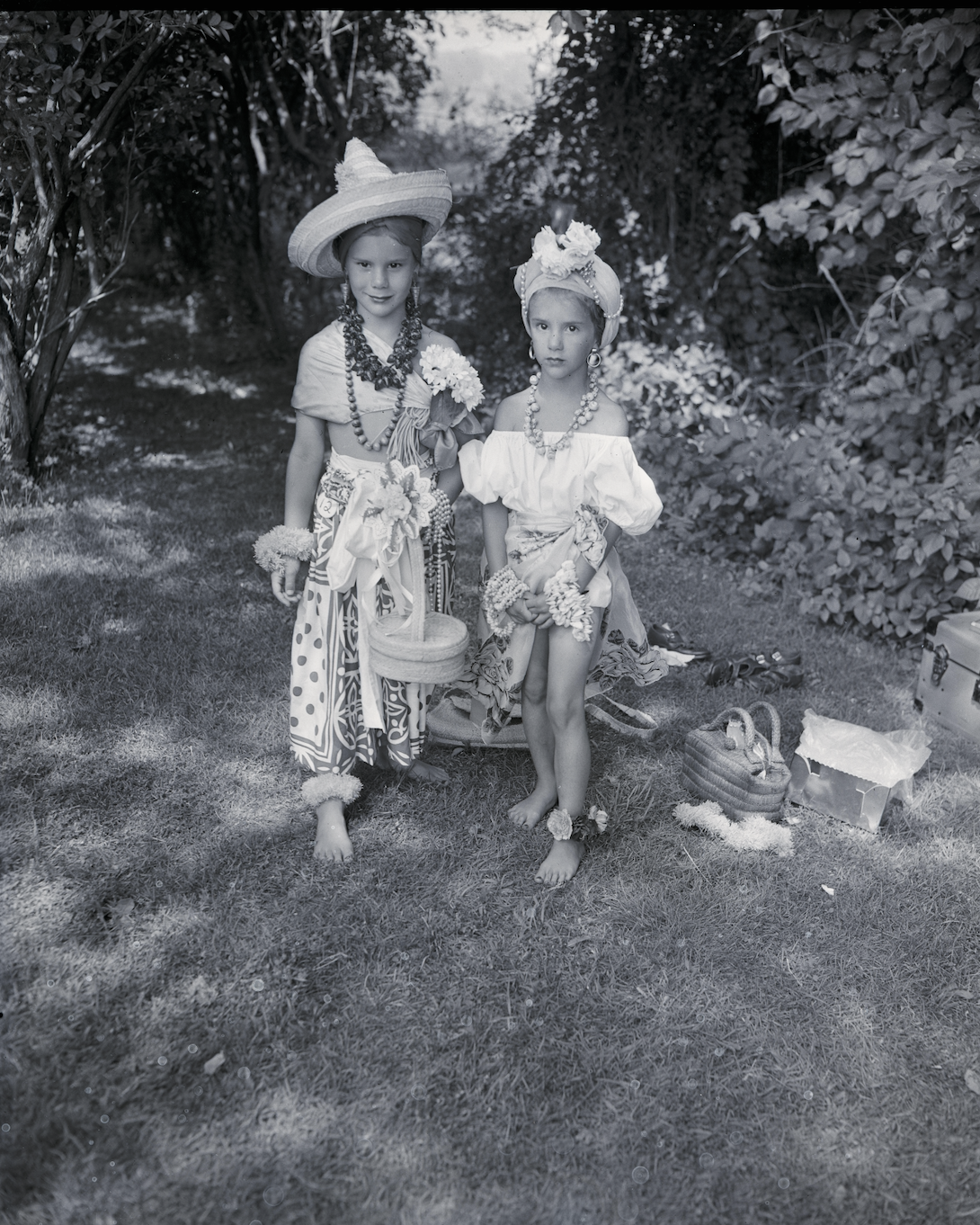 Children at the L.V.I.S. Fair, c. 1940, dressed like Carmen Miranda. East Hampton Star archive