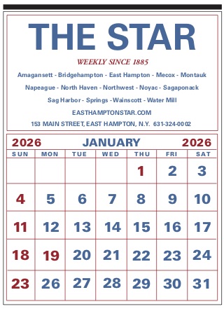 2026 East Hampton Star Calendar