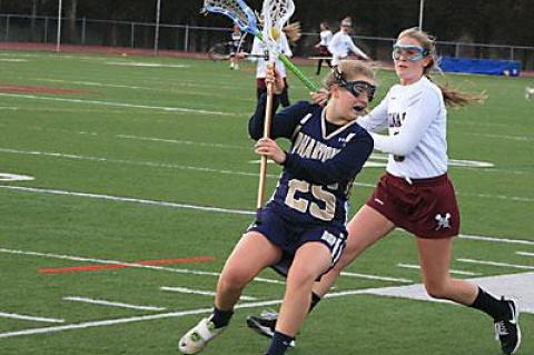 Matt Maloney, the girls lacrosse coach, says the team has yet to reach its potential.