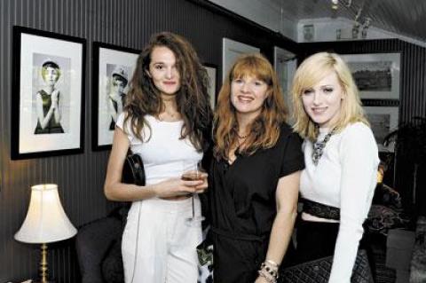 Drenusha Corkoni, Jennie Ljunberg, and Cissi Wallin enjoyed the opening reception at c/o the Maidstone in East Hampton for Josefin Hardinger’s photography show on Saturday night.