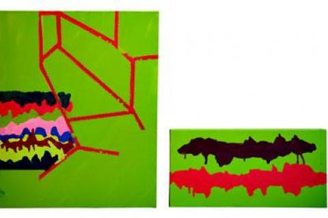 Mary Heilmann’s work “Pro Tools Remix‚” from this year, will be in the Tripoli Gallery’s annual “Thanksgiving Collective” show.