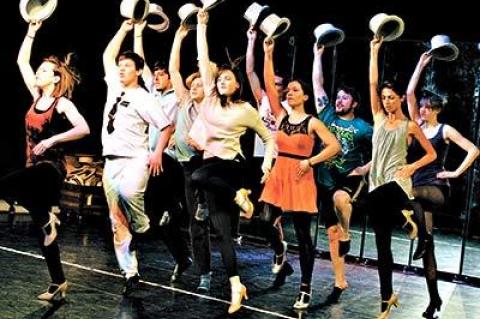 Hopeful background dancers vie for eight coveted spots on Broadway in the Center Stage production of “A Chorus Line” at the Southampton Cultural Center.