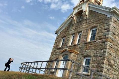 A student in Lee Mohlere’s social studies class at John J. Marshall Elementary School in East Hampton took a picture of the Plum Island lighthouse. A student in Lee Mohlere’s social studies class at John J. Marshall Elementary School in East Hampton took a picture of the Plum Island lighthouse.