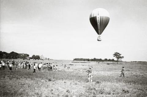 The Free Life balloon took off from a Springs field along Accabonac Harbor 45 years ago with three passengers aboard in an attempt to make a trans-Atlantic crossing. The three died when the craft went down in a storm. The Free Life balloon took off from a Springs field along Accabonac Harbor 45 years ago with three passengers aboard in an attempt to make a trans-Atlantic crossing. The three died when the craft went down in a storm.
