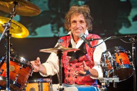 For “The Ultimate Classic Rock Experience” at Bay Street Theater in Sag Harbor, the drummers Corky Laing, above and below, and Kofi Baker will play the music of Mountain and Cream “the way it was.”