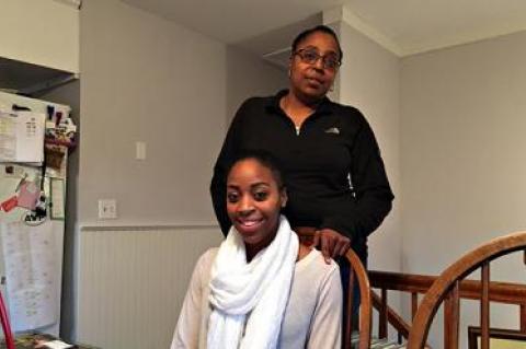 Janae Jones, seated, underwent a surgery four years ago that was financed in part by the Island Gift of Life Foundation. She and her mother, Samone Johnson, standing, say the surgery was life-changing.