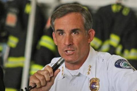 East Hampton Town Police Chief Michael Sarlo