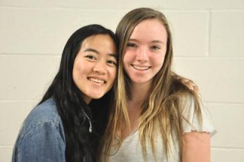 Ping Edmunds, left, and Aveen Hallissey started the Soap for Hope project to help efforts to improve hygiene for children in developing nations.