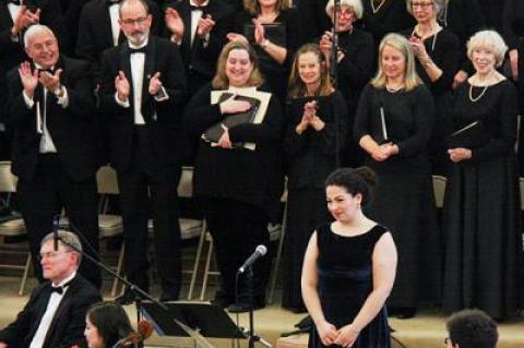 The vocal abilities, musical intuition, and poise of Emilia Donato as soloist were well beyond her 22 years.