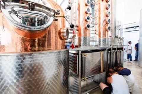 If the Southampton Town Board approves a tasting room at the Sagaponack Farm Distillery, vodka connoisseurs will have a view into the distillery while getting a taste of the Foster farming family’s latest venture.