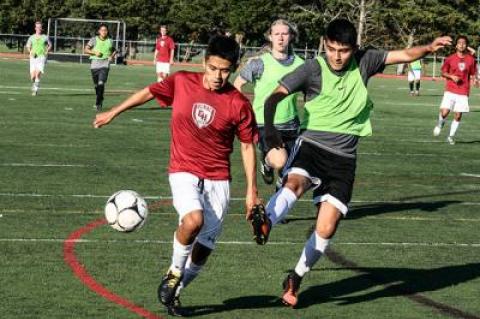 East Hampton’s boys soccer team “won” a scrimmage here with Pierson on Aug. 30 and defeated Mattituck 5-0 in a nonleaguer Friday before losing 2-0 to a perennial Nassau County power, Jericho, Saturday.
