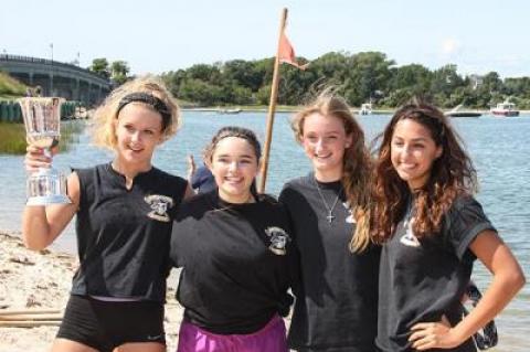 The winning Lady Whalers team comprised Kristin Pettigrew, Phoebe Miller, Maddie Martin, and Amanda Stanis.