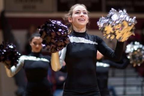 Claire Belhumeur, above, and Camilla Mautiauda, the dance team’s captains, will double as choreographers in the end-of-the-year performance on March 15.