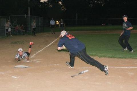 Back in the summer of 2012, CfAR’s Tommy Thorsen scored on a Joe Sullivan single in an East Hampton Town men’s slow-pitch softball league best-of-five final against Schenck Fuels at the Terry King ball field in Amagansett.