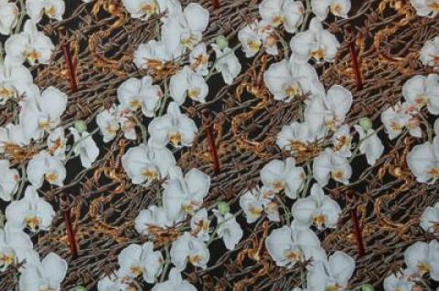 RJD Gallery in Bridgehampton is observing Black History Month with an exhibition titled “A Brief History,”with work such as “Orchids and Scorpions” by Alain Vaes.