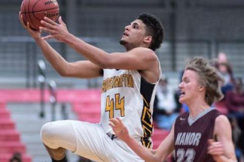 J.P. Harding’s fifth steal of the game, with 14 seconds left, sealed the victory.