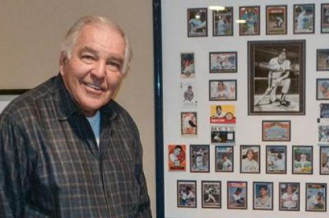 Ed Kranepool, a longtime New York Met who was known for his hitting ability in the clutch, showed off some of his vast collection of memorabilia at his house in Old Westbury.