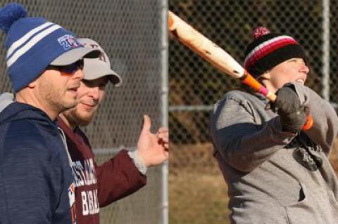 Joe Vas, East Hampton's athletic director, has assembled a strong coaching staff for the spring, including, left, Henry Meyer and Vinny Alversa (baseball) and, right, Kathy Amicucci (softball).