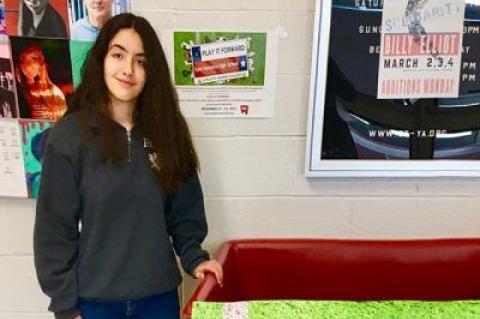 Sydney Salamy’s second athletic gear collection is to go to Riverhead High School.