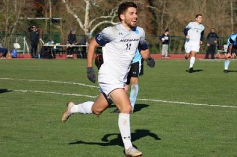Nick West’s two goals sufficed to defeat Johns Hopkins in a National Collegiate Athletic Association Division III second-round playoff game Saturday.
