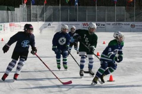 Ice hockey continues to be a big draw at the Buckskill Winter Club.