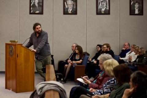 “Weed is already here. We might as well tax it and make it safe,” David Falkowski of Sag Harbor told the Suffolk County Legislature Monday during a hearing on whether the county should opt out of a state plan to legalize recreational marijuana.