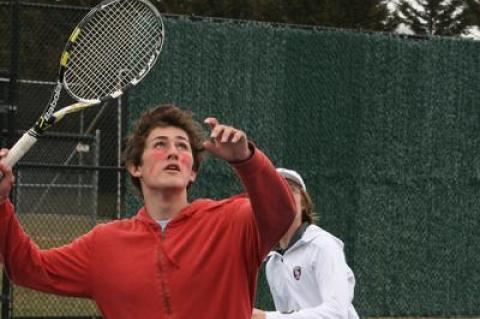 Alex Weseley, seen above a year ago, missed East Hampton’s first three matches but was expected back this week. He and Jaedon Glasstein are the team’s top doubles pairing.