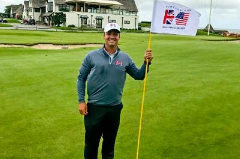 Alex Happer, like his Simpson Cup opponents and teammates, suffered serious injuries while in the military. “We all stand together and support each other,” he said following Monday’s practice round.