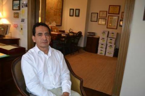 Carlos R. Aucapina said he believes his estranged wife, Lilia, who has been missing since Oct. 10, is still alive.