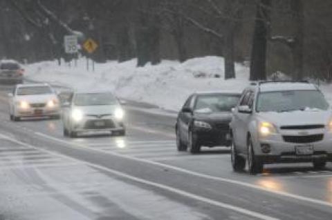 The trek home began early on Montauk Highway in East Hampton on Monday afternoon. The trek home began early on Montauk Highway in East Hampton on Monday afternoon.