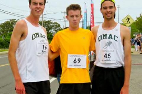 The Montauk Mile’s top three were Ryan Fowkes, Erik Engstrom, and Joshua Green.